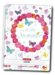 Caiet cu spira A4, 100 file, dictando, Enjoy Life, diverse modele, Herlitz